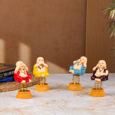 Colorful Dancing Buddha Spring Set|Premium Resin Statue|Packaged in Luxury Box|Joyful Harmony Statue|Home Decor