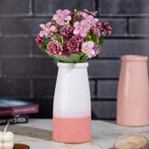 White and Pink Flower Vase