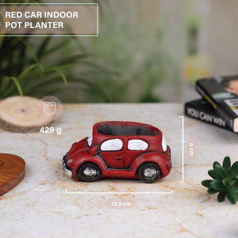 Red Car Indoor Pot