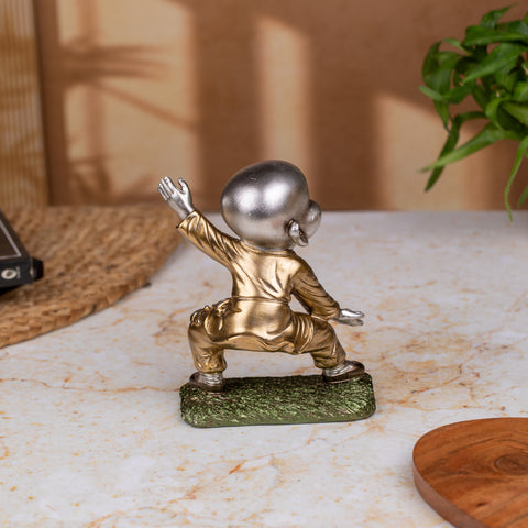 Buddha Kungfu 3 Piece Figurine Collection|Golden Buddha|Dynamic Poses|Balance and Tranquility|