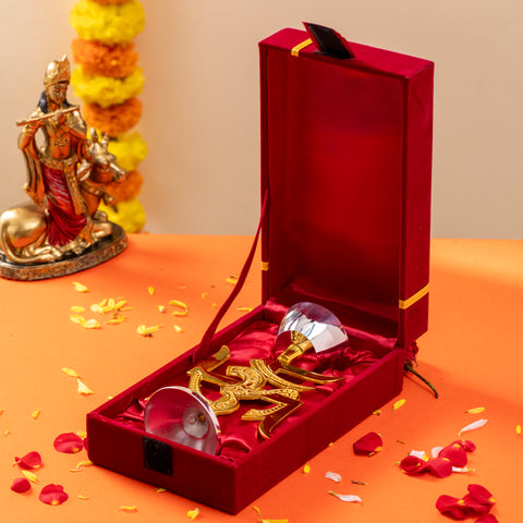 Swastik Shape Oil Lamp Diya for Puja Room