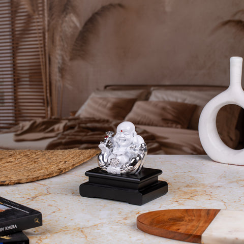 Serenity Buddha - Silver colour comes in premium packaging