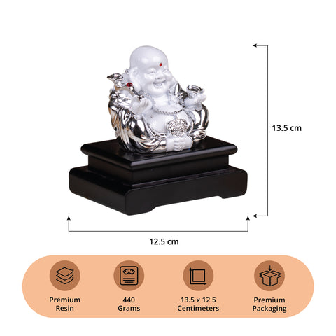 Serenity Buddha - Silver colour comes in premium packaging