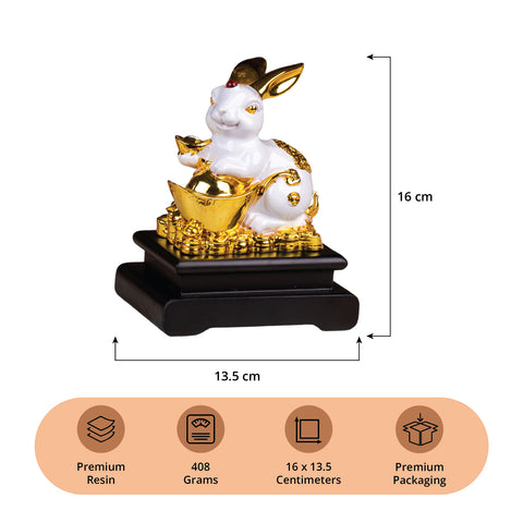 Golden Rabbit Statue