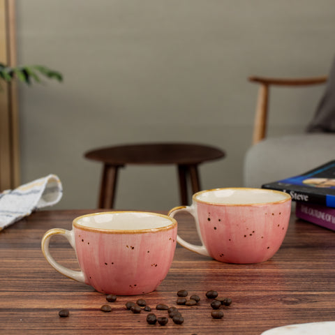 Pink coffee mug