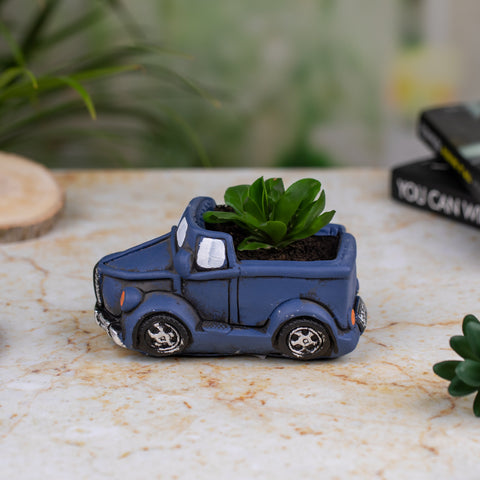 Blue Car Indoor Pot