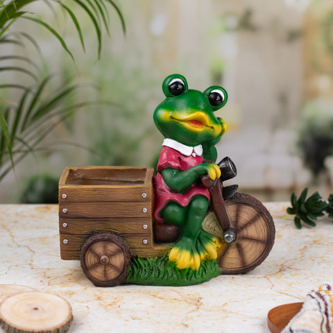 Green Frog Planter