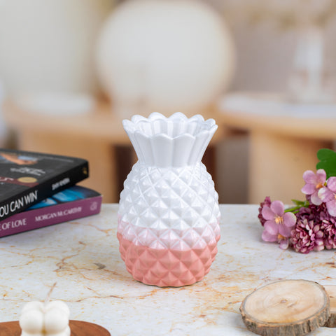 Pink and Pineaple shape flower vase