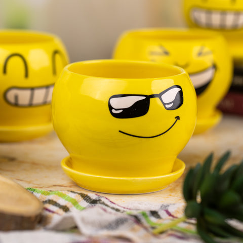 Yellow Indoor Pots (Set of 5)