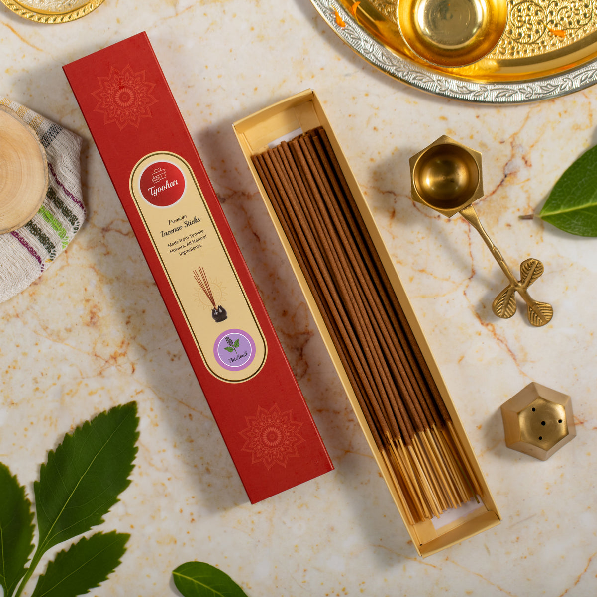 Incense Sticks Patchouli flavour  pack of 40 sticks ( Premium)