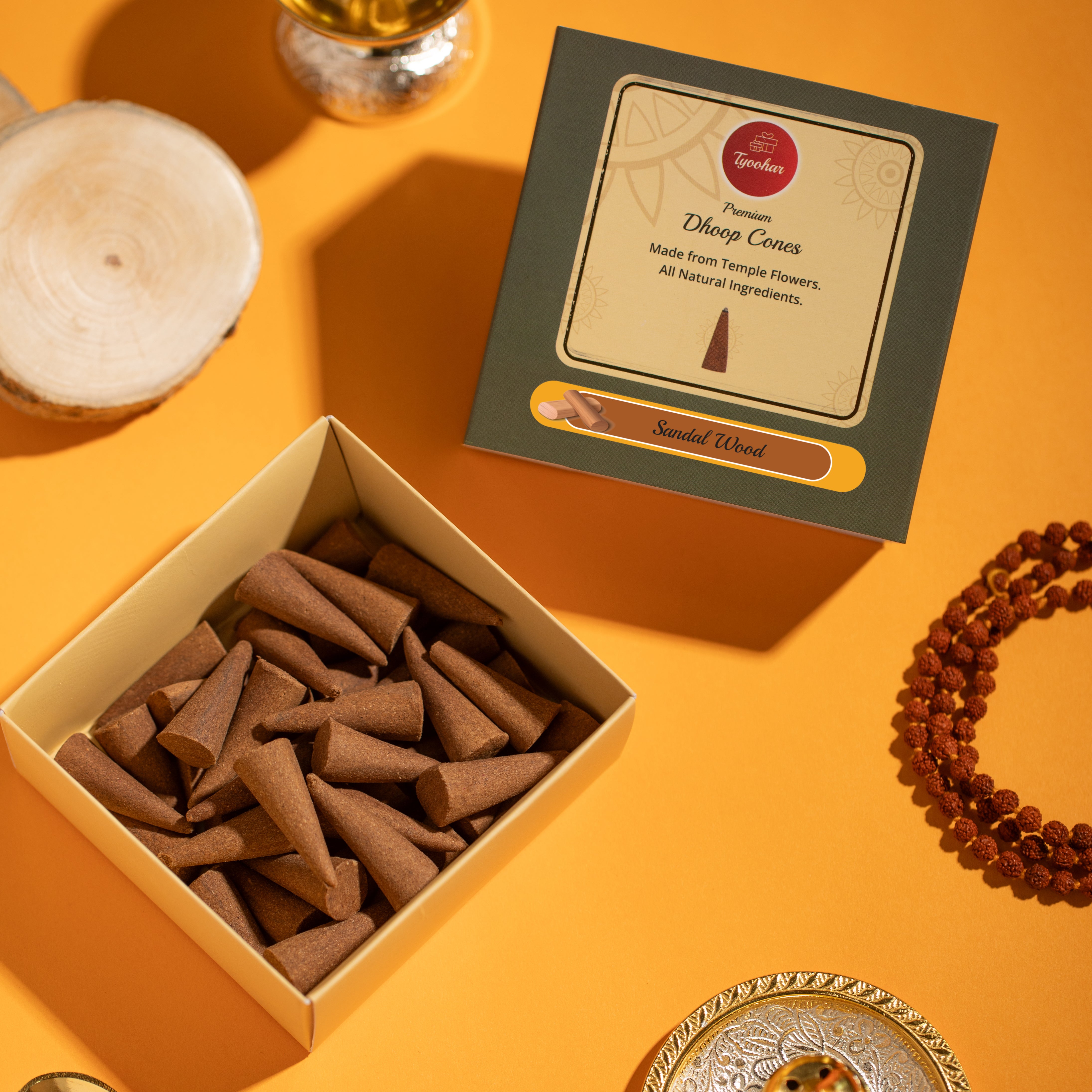 Dhoop Cones (Sandal wood)