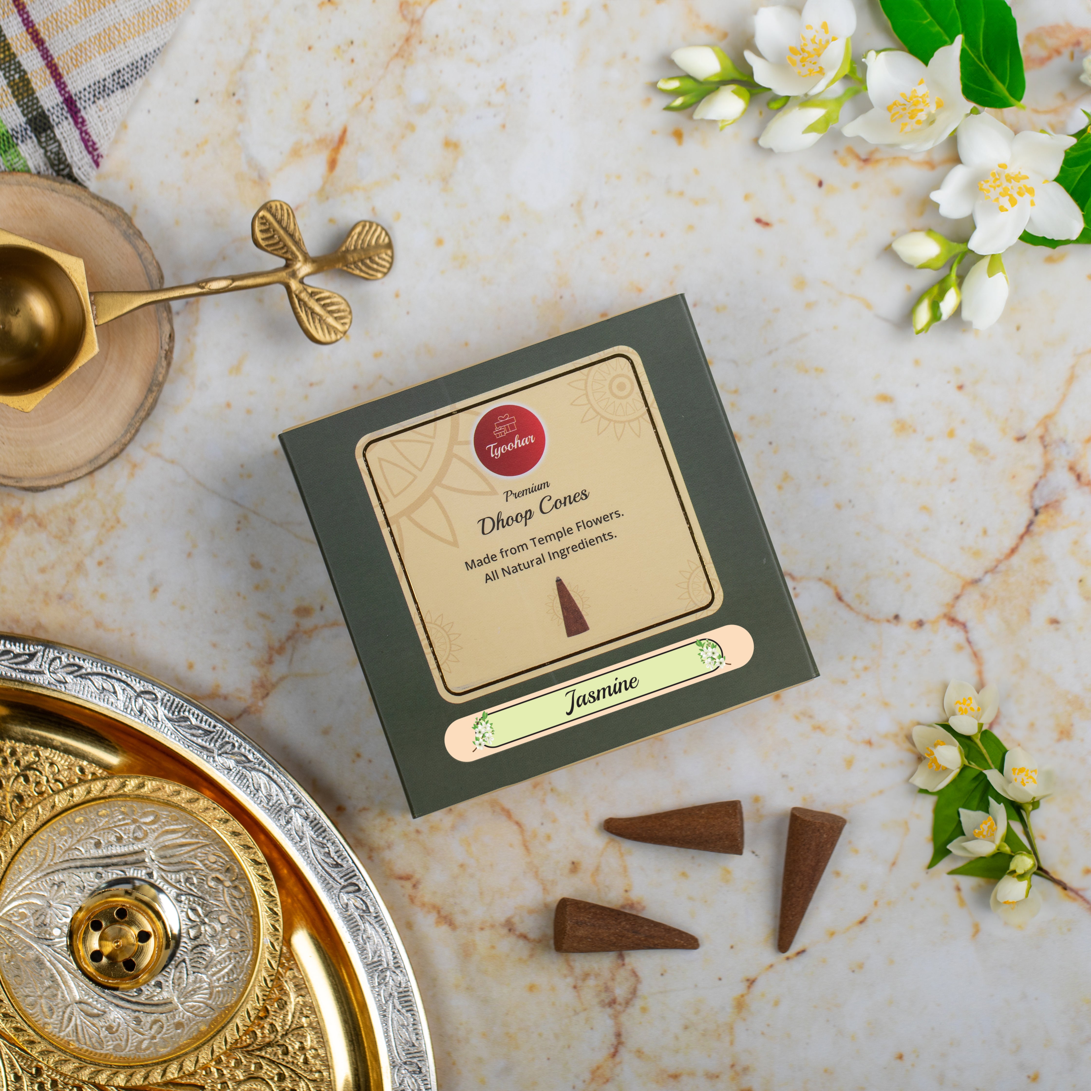 Dhoop Cones (jasmine Flavor)