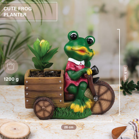 Green Frog Planter